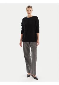 KAOS Sweter RI1KT003 Czarny Regular Fit. Kolor: czarny. Materiał: wełna #3