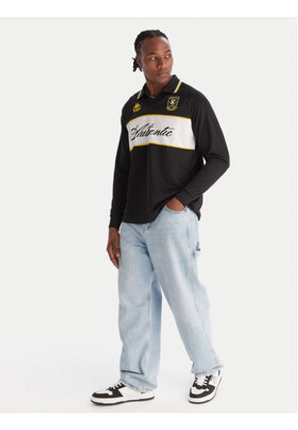 Kappa Polo Authentic Odran 321Y3PW Czarny Regular Fit. Typ kołnierza: polo. Kolor: czarny. Materiał: syntetyk