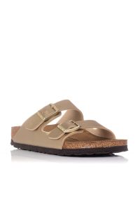 Klapki damskie Birkenstock Arizona BS. Zapięcie: bez zapięcia. Kolor: szary, wielokolorowy, żółty. Materiał: skóra, syntetyk, materiał. Sezon: lato. Sport: turystyka piesza #1