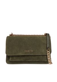MICHAEL Michael Kors Torebka Claire 30F5GC7L3S Khaki. Kolor: brązowy. Materiał: skórzane, zamszowe