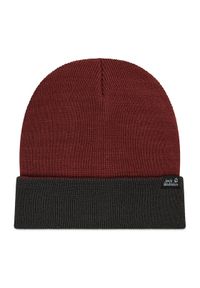 Jack Wolfskin Czapka Rib Hat 1903891-2185 Bordowy. Kolor: czerwony. Materiał: materiał