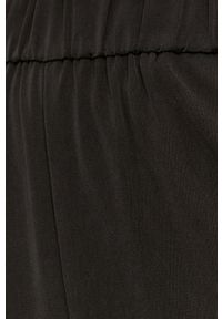 only - Only Spodnie damskie kolor czarny fason culottes high waist. Stan: podwyższony. Kolor: czarny. Materiał: tkanina #5