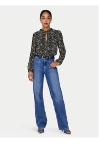 only - ONLY Bluzka Ditsy 15229700 Czarny Regular Fit. Kolor: czarny. Materiał: syntetyk #6