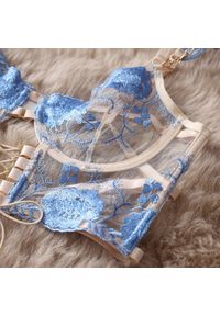 Intica - Komplet bielizny z koronką na wyjątkowe okazje Gritt. Kolor: fioletowy. Materiał: koronka. Wzór: koronka #2