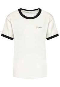 Wrangler T-Shirt Ringer W7S0DRXV6 112132112 Biały Relaxed Fit. Kolor: biały. Materiał: bawełna