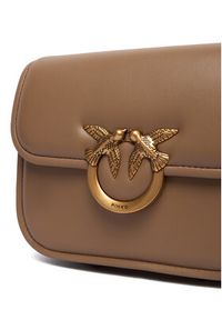 Pinko - PINKO Torebka Love Box Bag Fl Mini PE 25 PLTT 104297 A26L Brązowy. Kolor: brązowy. Materiał: skórzane #3