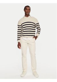 TOMMY HILFIGER - Tommy Hilfiger Spodnie materiałowe MW0MW32932 Écru Regular Fit. Materiał: sztruks #5