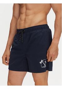 Jack & Jones - Jack&Jones Szorty kąpielowe Maui 12278729 Granatowy Regular Fit. Kolor: niebieski. Materiał: syntetyk #3