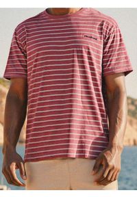 Sinsay - Koszulka w paski - fioletowy. Kolor: fioletowy. Wzór: paski #1