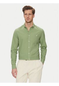Blend Koszula 20718400 Zielony Regular Fit. Kolor: zielony. Materiał: bawełna
