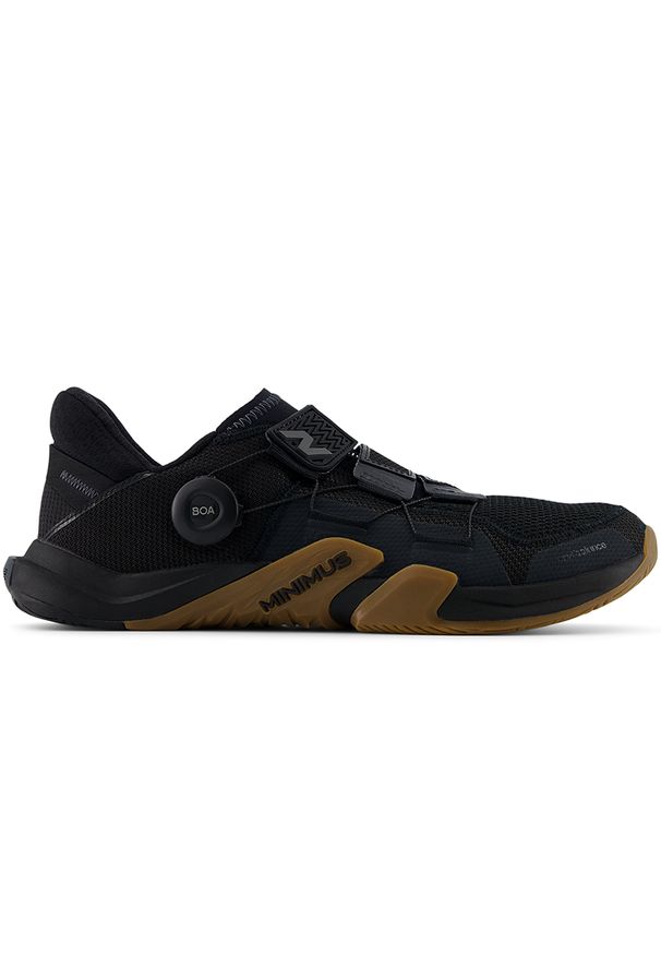 Buty męskie New Balance Minimus TR v2 MXMTRBK2 – czarne. Kolor: czarny. Materiał: guma, materiał, syntetyk. Szerokość cholewki: normalna. Sport: bieganie