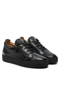 Giuseppe Zanotti - GIUSEPPE ZANOTTI Sneakersy RU40027 Czarny. Kolor: czarny. Materiał: skóra #4