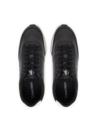 Calvin Klein Sneakersy Retro Runner Ess Lth YM0YM01355 Czarny. Kolor: czarny. Materiał: skóra
