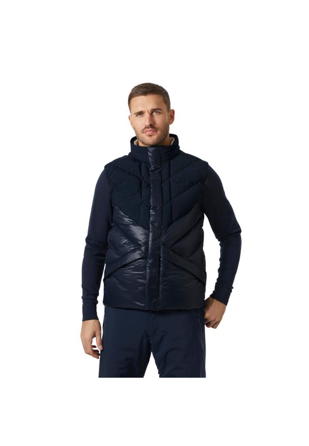 Kurtka puchowa Helly Hansen Village. Kolor: niebieski. Materiał: puch