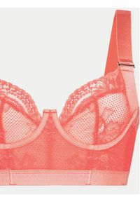 Hunkemöller Biustonosz z fiszbiną Hana 204675 Różowy. Kolor: różowy. Materiał: syntetyk