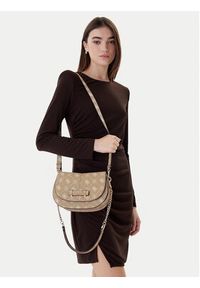 Guess Torebka Carrie Logo HWGP98 98200 Beżowy. Kolor: beżowy. Materiał: skórzane #4