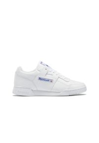 Reebok - Buty na co dzień męskie REEBOK WORKOUT PLUS skóra. Okazja: na co dzień. Zapięcie: sznurówki. Kolor: biały, wielokolorowy. Materiał: skóra, materiał. Szerokość cholewki: normalna. Model: Reebok Workout. Sport: turystyka piesza