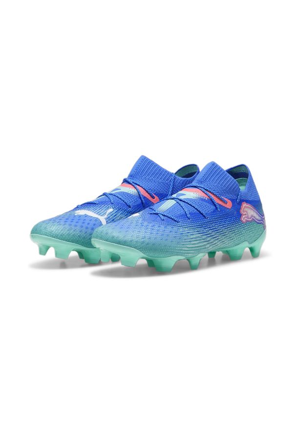 Puma - Buty piłkarskie FUTURE 7 ULTIMATE FG/AG PUMA. Kolor: wielokolorowy, niebieski, zielony. Sport: piłka nożna