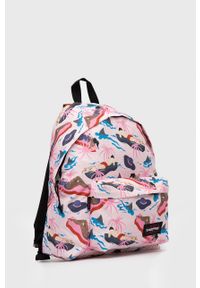 Eastpak plecak damski kolor różowy duży wzorzysty. Kolor: różowy. Materiał: włókno, materiał