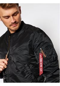 Alpha Industries Kurtka bomber Ma-1 Vf 59 Long 168100 Czarny Slim Fit. Kolor: czarny. Materiał: syntetyk