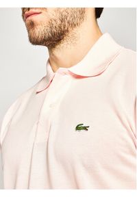 Lacoste Polo L1212 Różowy Classic Fit. Typ kołnierza: polo. Kolor: różowy. Materiał: bawełna #4