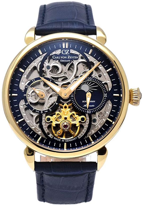 Zegarek Męski CARL VON ZEYTEN NEUKIRCH CVZ0005GBLS. Rodzaj zegarka: analogowe. Materiał: skóra. Styl: klasyczny, elegancki