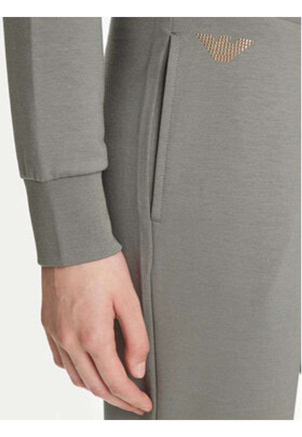 EA7 Emporio Armani Spodnie dresowe 8NTP66 TJ9RZ U8142 Zielony Regular Fit. Kolor: zielony. Materiał: syntetyk