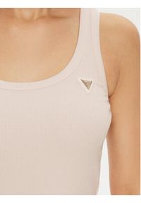 Guess Top V4YP06 K8RT2 Écru Regular Fit. Kolor: kremowy. Materiał: wiskoza #5