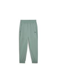 Spodnie dresowe Puma Tech WV cl. Kolor: zielony. Materiał: dresówka #1