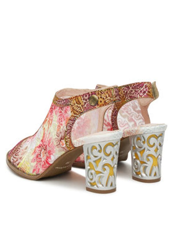 Laura Vita Sandały Ledao 20 Kolorowy. Materiał: skóra. Wzór: kolorowy