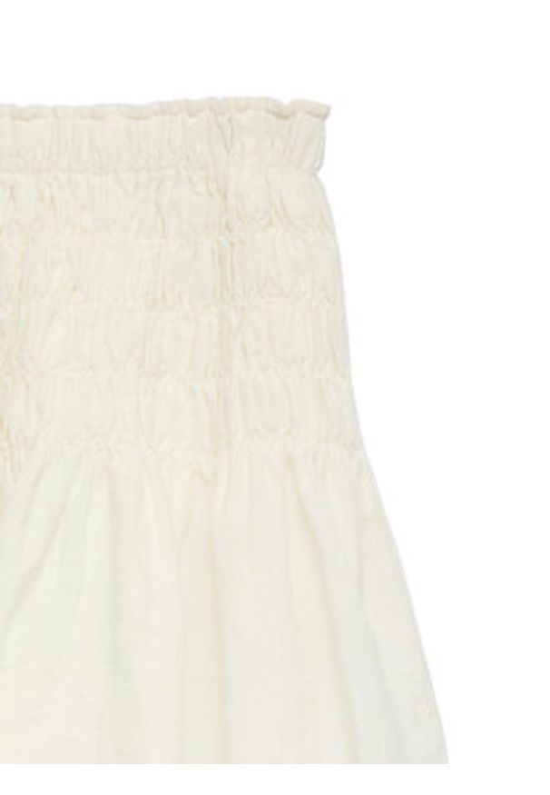 Vero Moda Spódnica mini Sofia 10350924 Biały Regular Fit. Kolor: biały. Materiał: bawełna