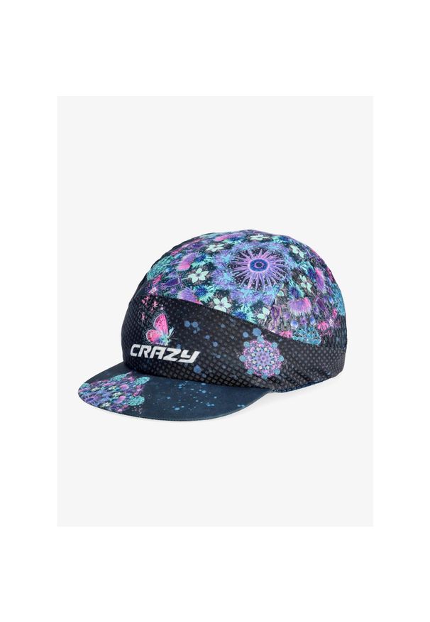 CRAZY - Czapka z daszkiem do biegania Crazy Pacman Cap Run - mandala. Kolor: niebieski