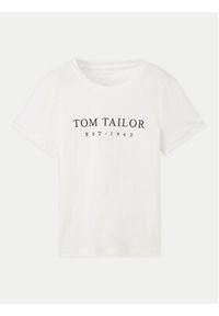 Tom Tailor T-Shirt 1041288 Biały Regular Fit. Kolor: biały. Materiał: bawełna #3