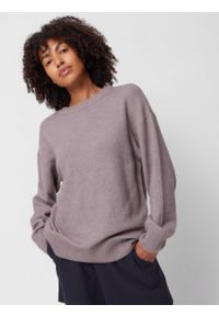 outhorn - Sweter oversize damski. Materiał: akryl, materiał, elastan, dzianina, poliester
