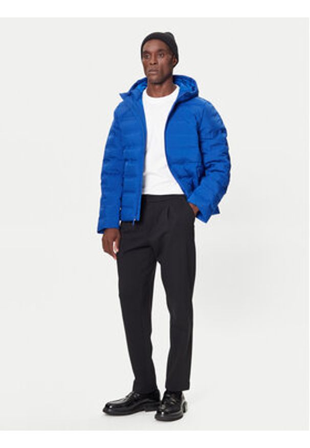 Calvin Klein Kurtka puchowa LV04LD521G Niebieski Regular Fit. Kolor: niebieski. Materiał: syntetyk