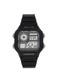 Casio Zegarek AE-1200WH-1AVEF Czarny. Kolor: czarny