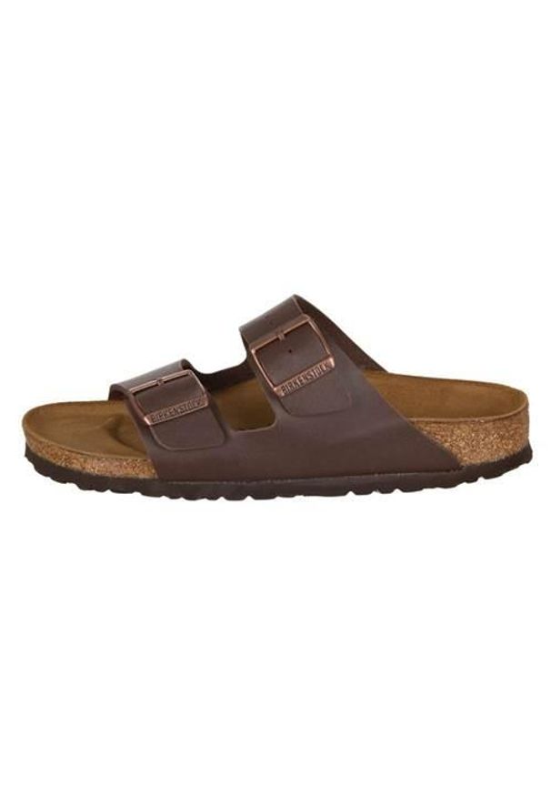 Klapki damskie Birkenstock Arizona BF. Kolor: brązowy, wielokolorowy. Materiał: materiał