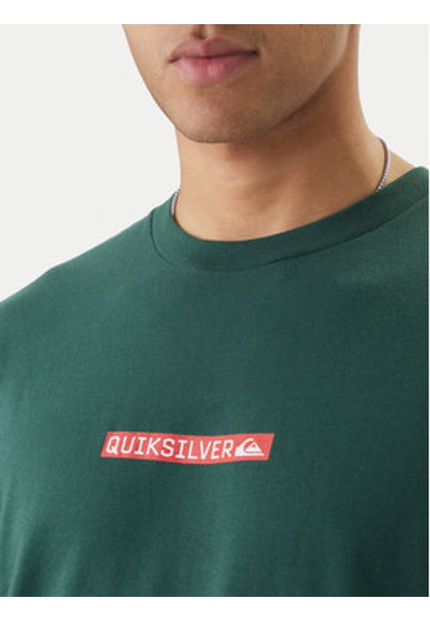 Quiksilver T-Shirt Dna Clicker EQYZT08207 Zielony Regular Fit. Kolor: zielony. Materiał: bawełna