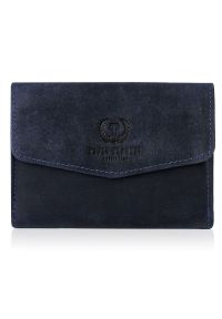 Portfel damski skórzany PAOLO PERUZZI granatowy T-35-DB. Kolor: niebieski. Materiał: skóra #1