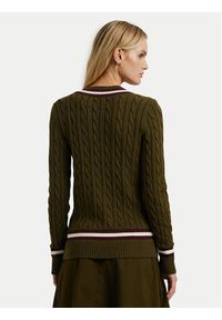 Lauren Ralph Lauren - LAUREN RALPH LAUREN Sweter 200951624001 Zielony Regular Fit. Kolor: zielony. Materiał: bawełna