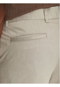 BOSS Spodnie materiałowe P-Kaiton1 50538828 Beżowy Slim Fit. Kolor: beżowy. Materiał: bawełna, syntetyk