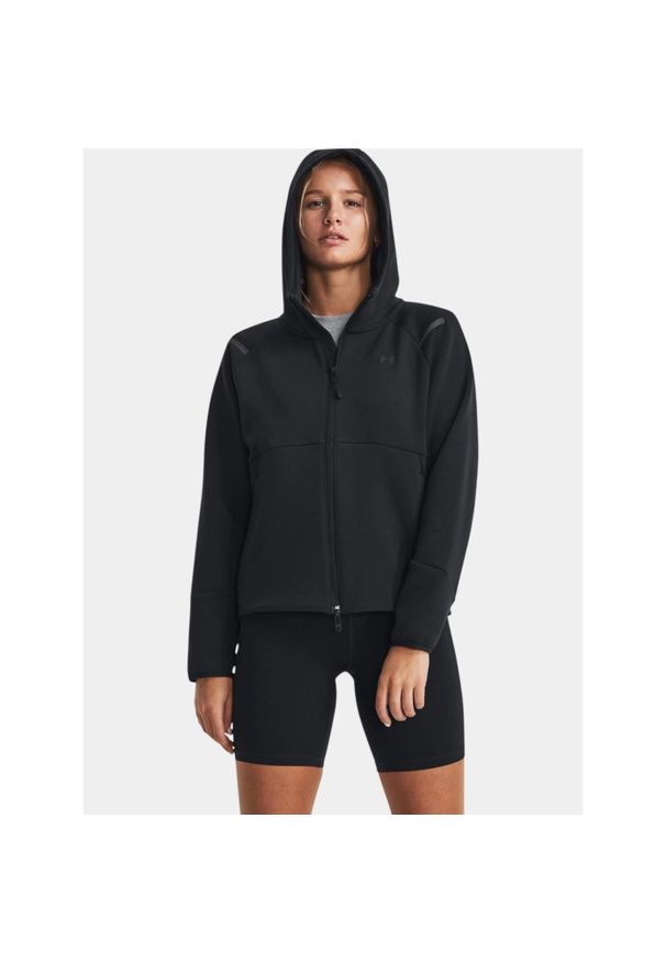 Bluza z kapturem damska Under Armour Unstoppable FZ. Typ kołnierza: kaptur. Kolor: czarny