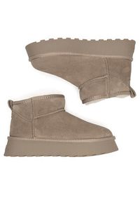 Badura Śniegowce WFA3080-4 Szary. Kolor: szary. Materiał: skóra, zamsz #5