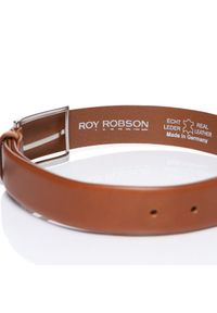 Roy Robson - ROY ROBSON PASEK SKÓRZANY RR0194R81 27 35mm Gürtel Q. 2590. Materiał: skóra. Wzór: gładki #3