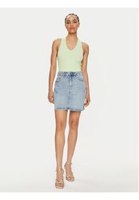 Vero Moda Spódnica jeansowa Tessa 10301536 Niebieski Regular Fit. Kolor: niebieski. Materiał: bawełna #7