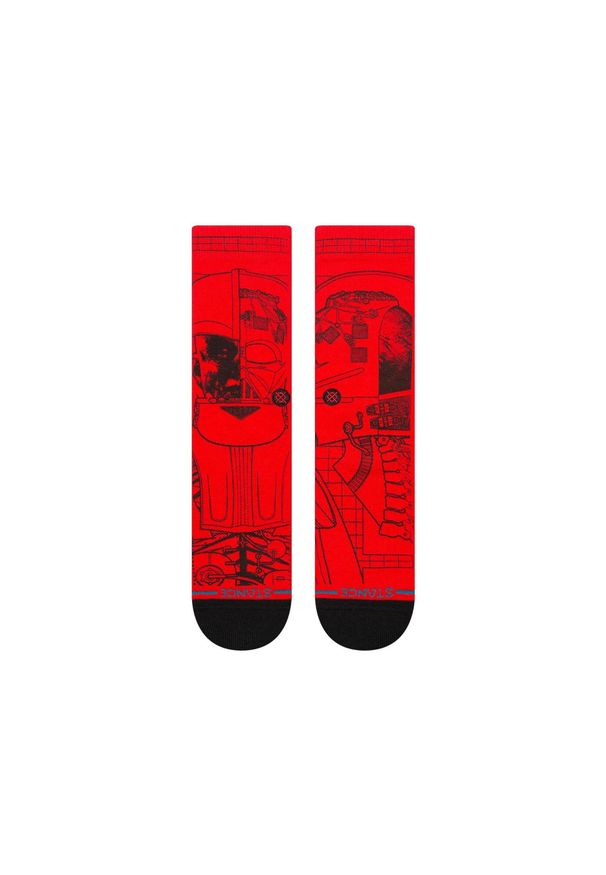 Skarpety Stance Vader Sw Crew. Kolor: czerwony. Sport: turystyka piesza