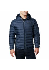 columbia - Kurtka puchowa męska Columbia Lake 22 II Down Hooded Jacket z kapturem. Typ kołnierza: kaptur. Kolor: niebieski. Materiał: puch. Sport: turystyka piesza