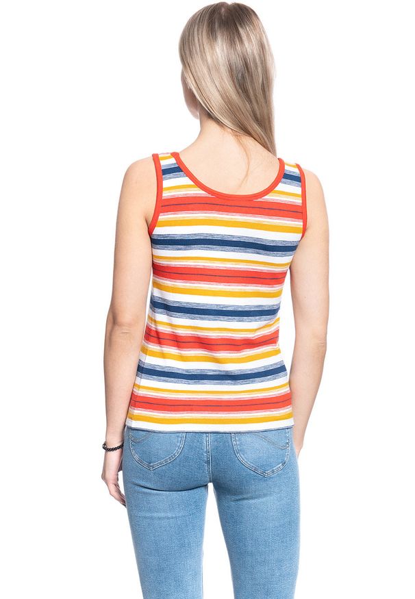 Lee - DAMSKI TANK TOP LEE SLIM TANK TOP SLIM FIT POPPY RED L41MEZNH 112109090