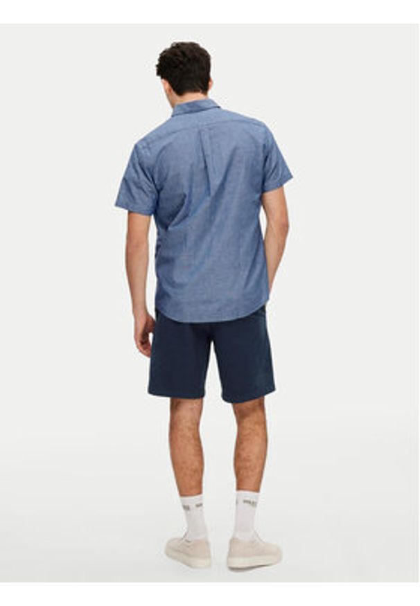 Selected Homme Koszula New Linen 16079053 Niebieski Regular Fit. Kolor: niebieski. Materiał: bawełna