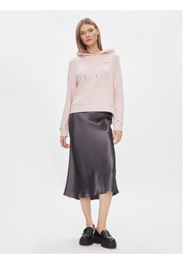 TOMMY HILFIGER - Tommy Hilfiger Bluza 1985 WW0WW40274 Różowy Relaxed Fit. Kolor: różowy. Materiał: bawełna, syntetyk